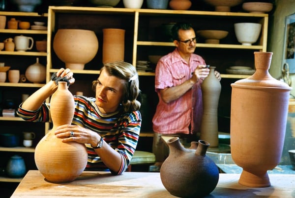 Caption from LIFE. Pottery making is Joe's greatest accomplishment.  Alfred Eisenstaedt—The LIFE Picture Collection/Getty Images