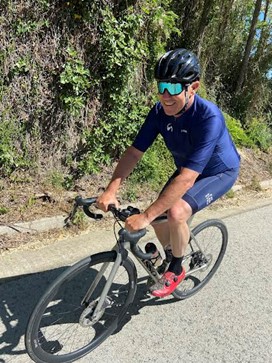 Paul smith, cycling outside Girona