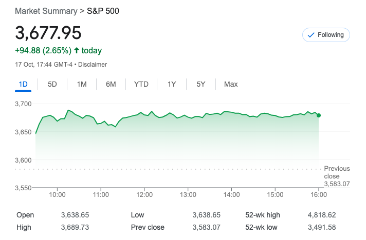 S&P 17 Octo