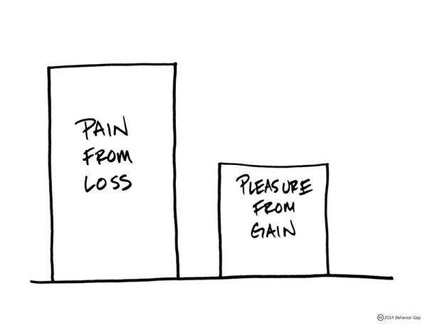 pain from loss vs. pleasure from gain