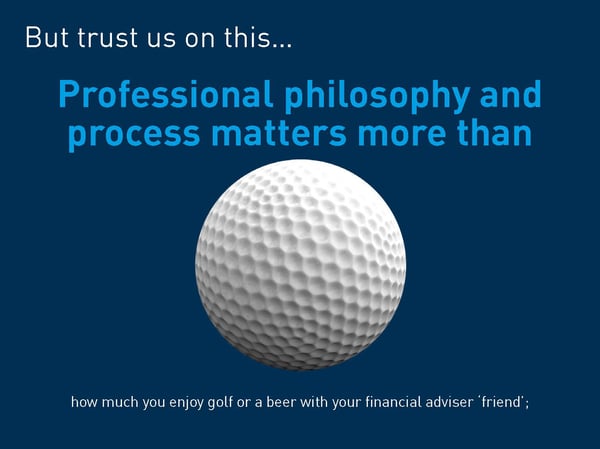 Professionalism matters more than your financial adviser being your friend