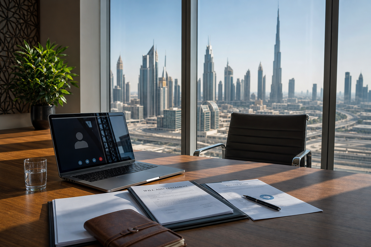 Estate Planning in Modern Dubai Office