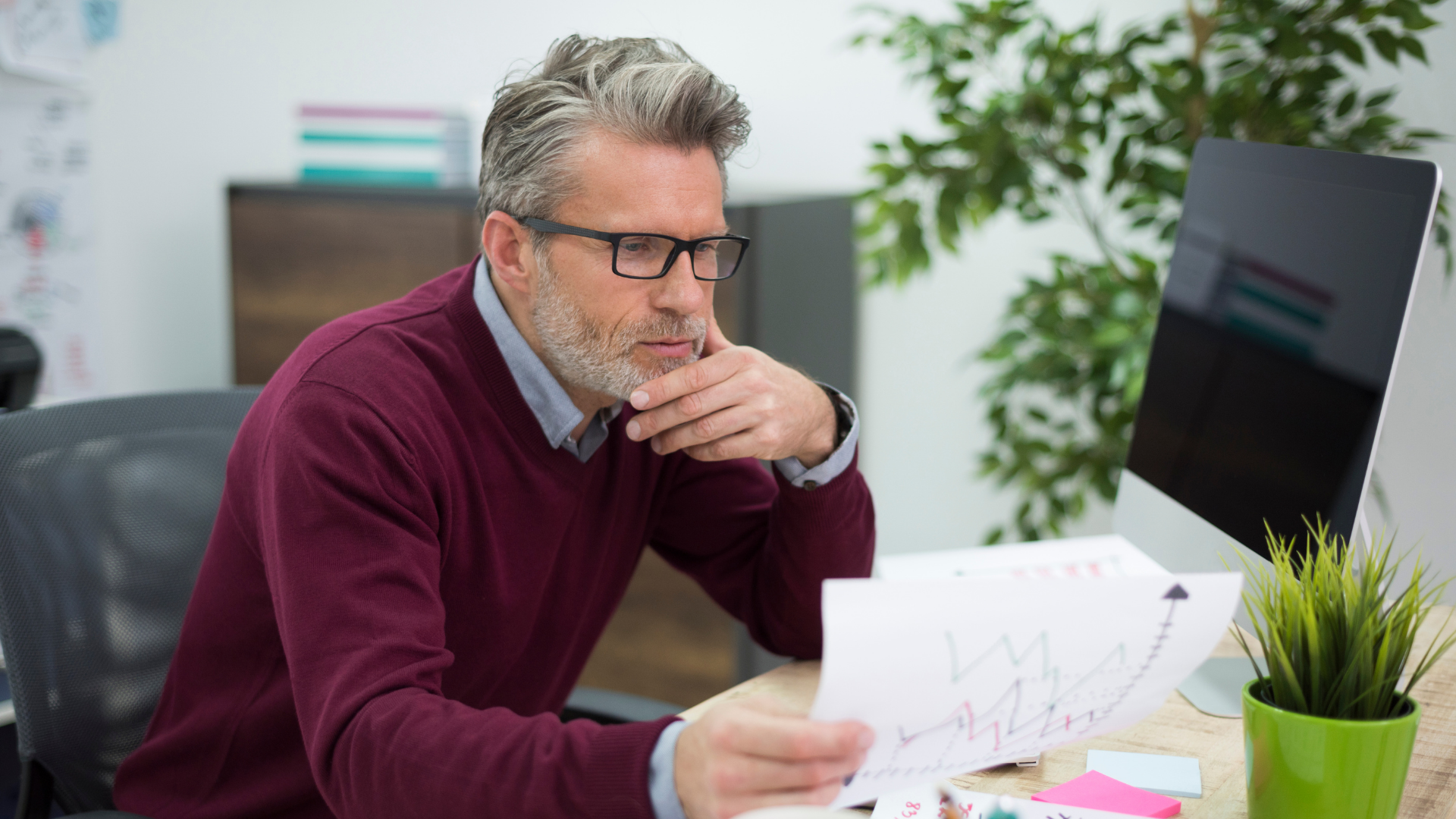 Man reading what a Second Opinion Review offers you as an investor.