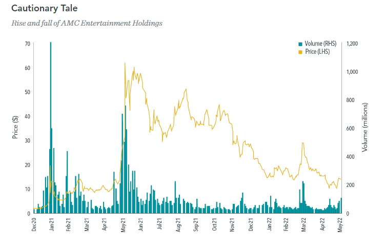 Cautionary tale of AMC holdings